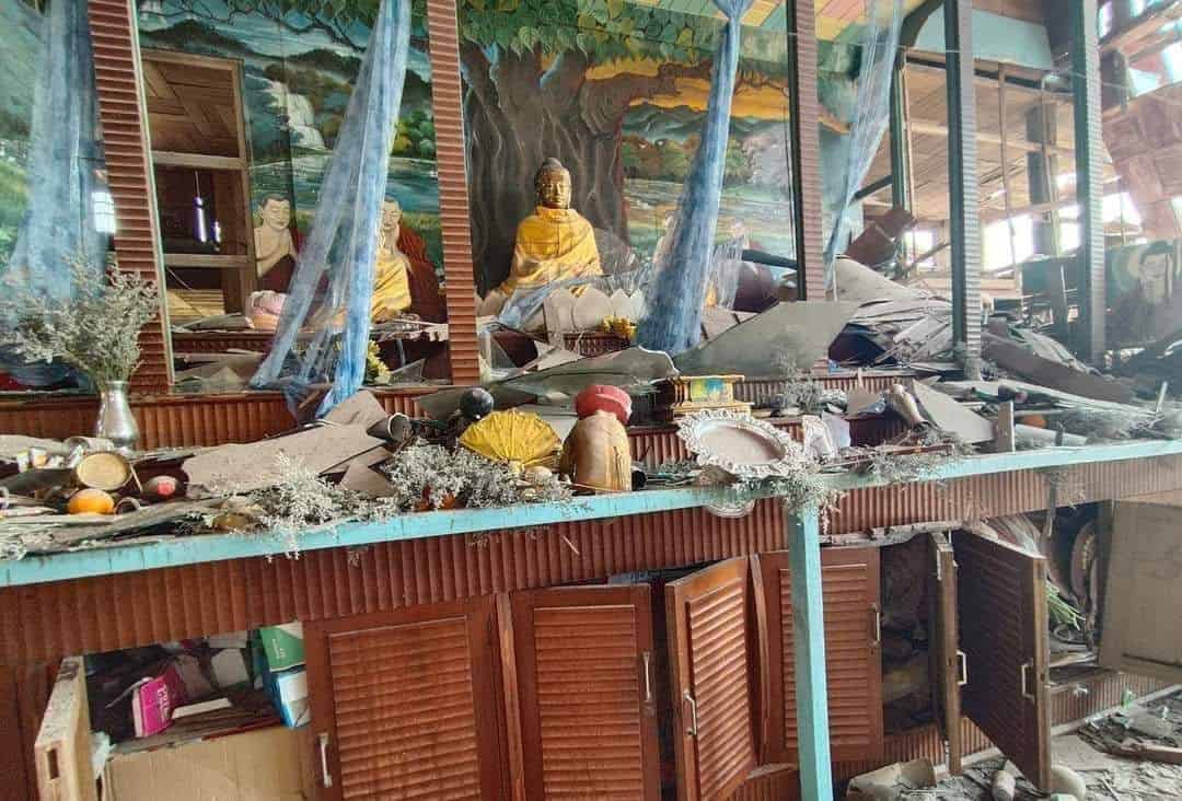 Monastery Bombed in Sisai Township By Military, Two Novices Injured